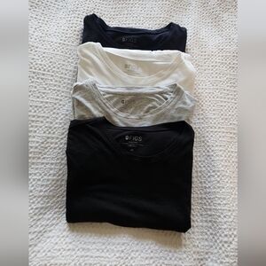 Figs Womens Long Sleeve Tees - Black, White, Gray and Navy